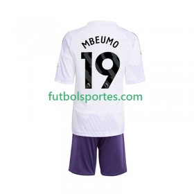 Camiseta Manchester United Bryan Mbeumo 19 Niño Segunda Equipación 2025/2026